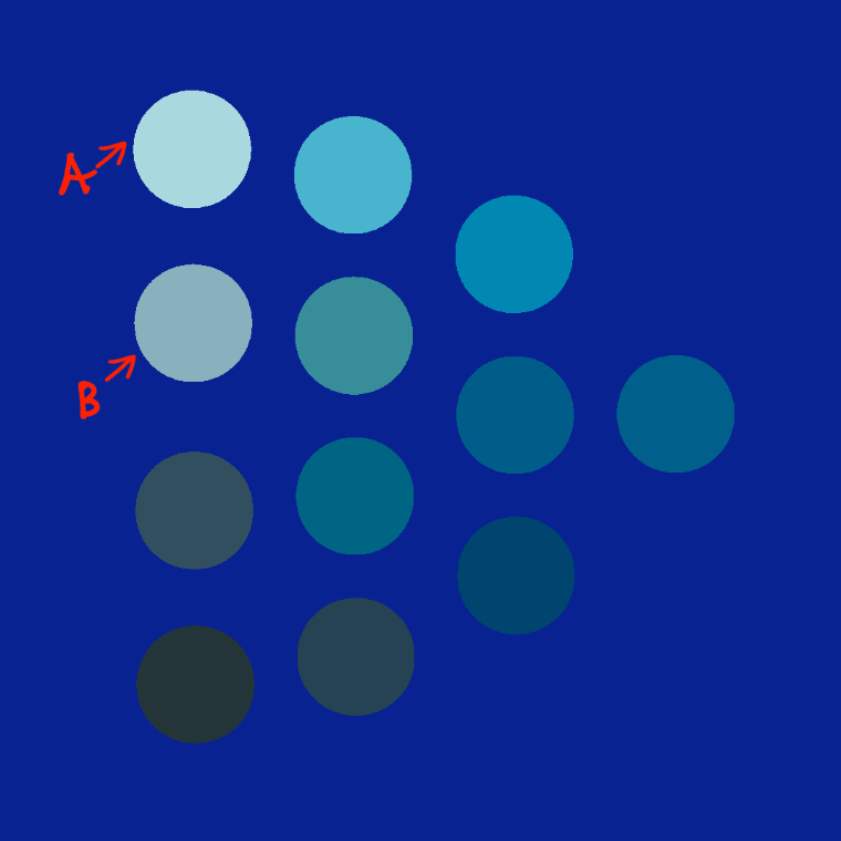 青い壁紙・部屋に合うカーテンの色