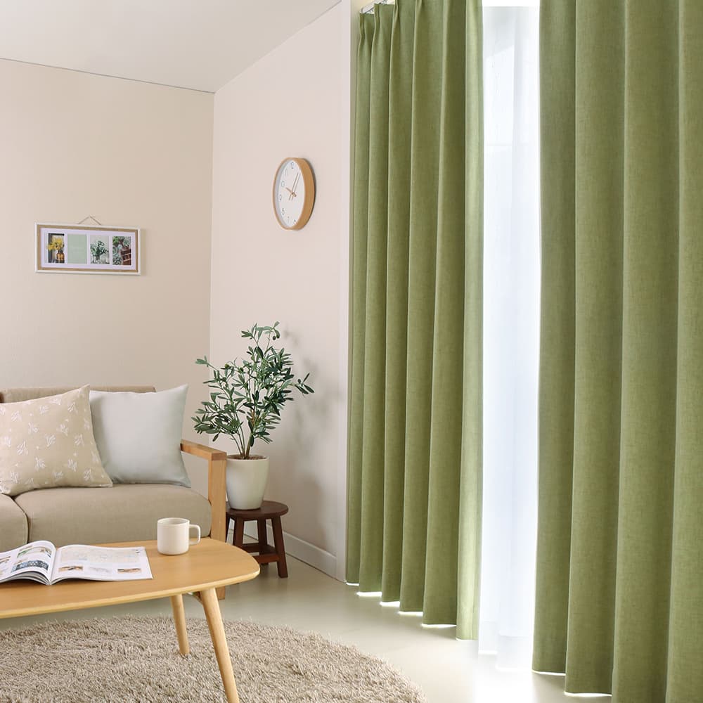 黄色の壁紙･部屋に合うカーテンの色